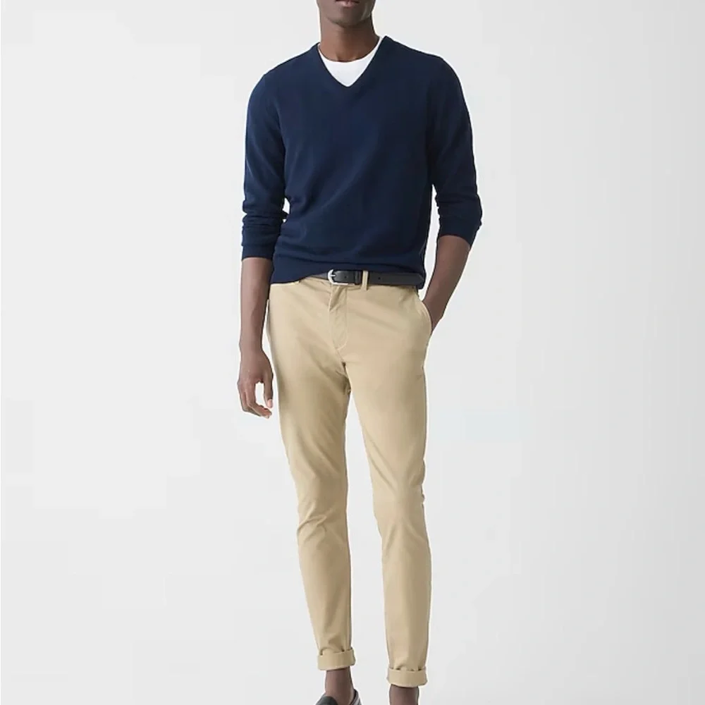 J. Crew Men's 250 Skinny river brown Chinos
